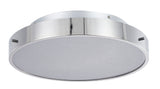 Bethel Chrome LED Flush Mount in Metal & Acrylic