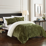 Josepha Green King 3pc Comforter Set