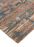 Conroe 6827F Wool / Viscose Hand-Knotted Distressed Rug
