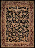 Nourison Nourison 2000 2017 Persian Handmade Tufted Indoor Area Rug Black 8'6" x 11'6" 99446607676