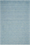 Nourison Perris PERR1 Handmade Woven Indoor Area Rug Sky Blue 6'6" x 9'6" 99446226655