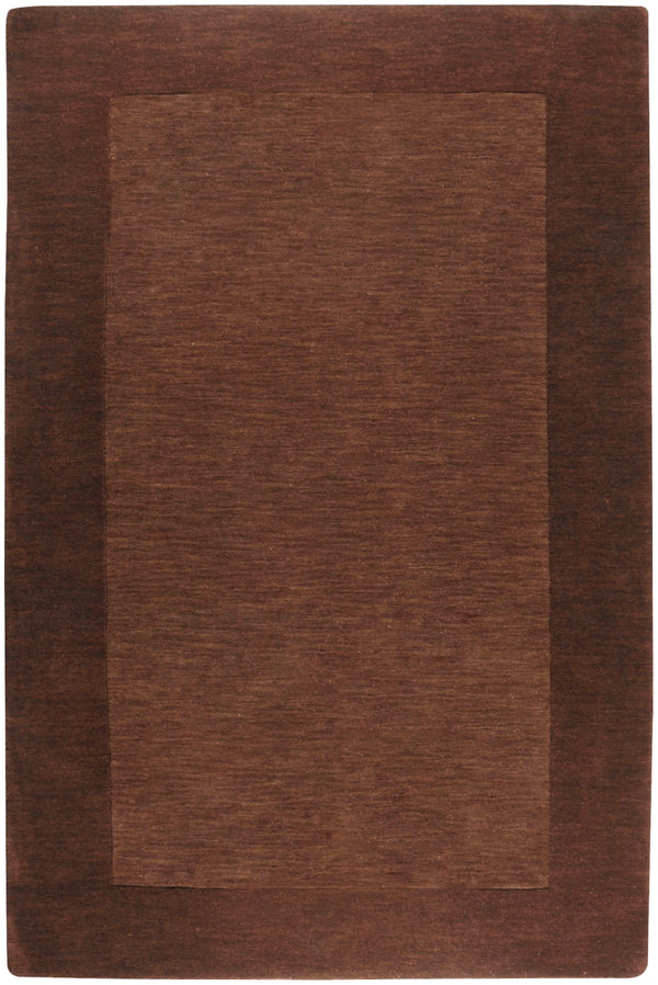 Mystique M-294 Modern Wool Rug M294-58 Dark Brown 100% Wool 5' x 8'