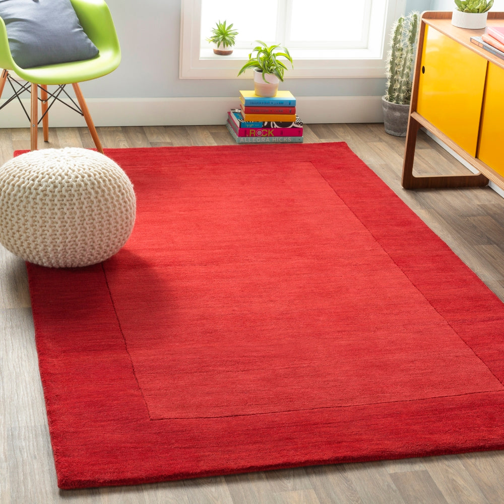 Mystique M-299 Modern Wool Rug M299-913 Dark Red 100% Wool 9' x 13'