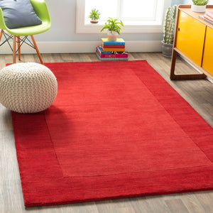 Mystique M-299 Modern Wool Rug M299-99SQ Dark Red 100% Wool 9'9" Square