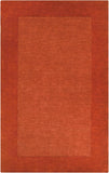 Mystique M-300 Modern Wool Rug M300-913 Burnt Orange 100% Wool 9' x 13'