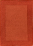 Mystique M-300 Modern Wool Rug M300-811 Burnt Orange 100% Wool 8' x 11'