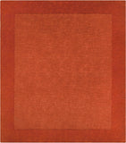 Mystique M-300 Modern Wool Rug M300-99SQ Burnt Orange 100% Wool 9'9" Square