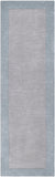 Mystique M-305 Modern Wool Rug M305-268 Medium Gray, Aqua 100% Wool 2'6" x 8'