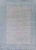 Mystique M-305 Modern Wool Rug M305-811 Medium Gray, Aqua 100% Wool 8' x 11'