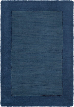 Mystique M-309 Modern Wool Rug M309-913 Navy, Ink 100% Wool 9' x 13'