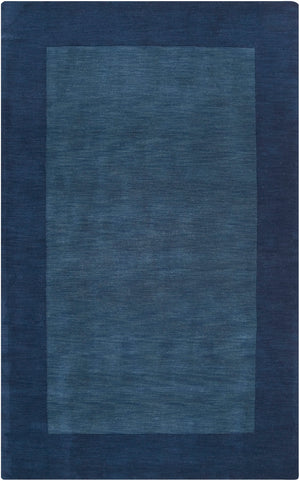 Mystique M-309 Modern Wool Rug M309-58 Navy, Ink 100% Wool 5' x 8'