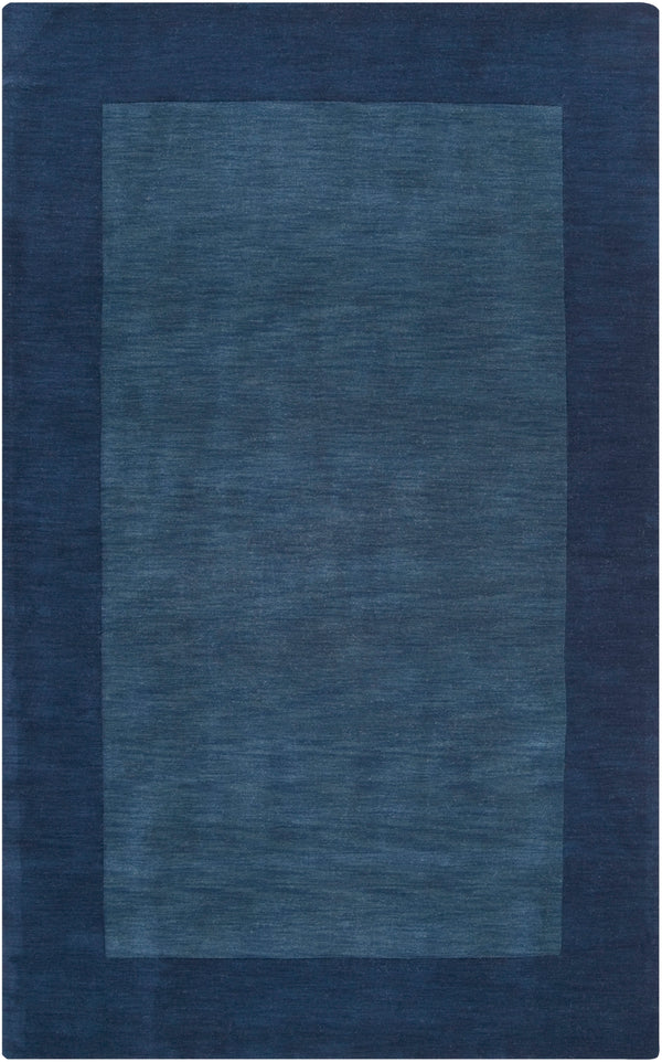Mystique M-309 Modern Wool Rug M309-58 Navy, Ink 100% Wool 5' x 8'