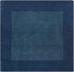 Mystique M-309 Modern Wool Rug M309-99SQ Navy, Ink 100% Wool 9'9" Square