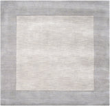 Mystique M-312 Modern Wool Rug M312-99SQ Taupe, Medium Gray 100% Wool 9'9" Square