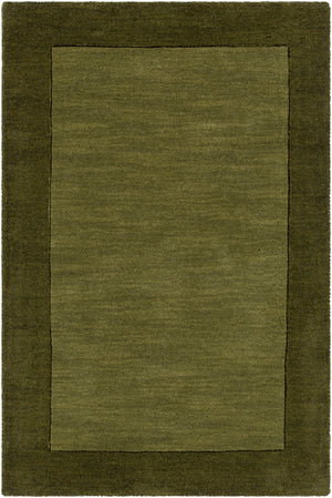 Mystique M-315 Modern Wool Rug M315-913 Dark Green 100% Wool 9' x 13'
