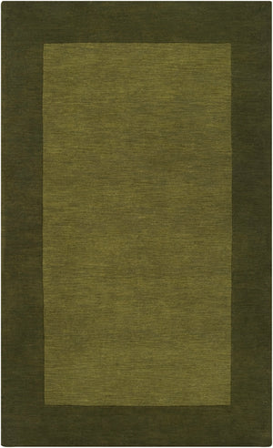 Mystique M-315 Modern Wool Rug M315-58 Dark Green 100% Wool 5' x 8'