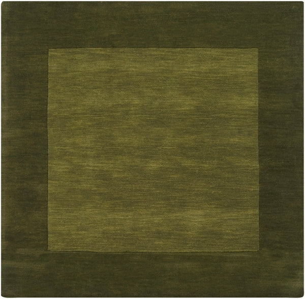Mystique M-315 Modern Wool Rug M315-99SQ Dark Green 100% Wool 9'9" Square