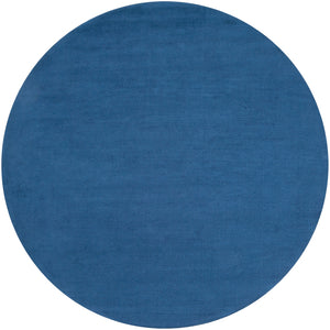Mystique M-330 Modern Wool Rug M330-8RD Dark Blue 100% Wool 8' Round