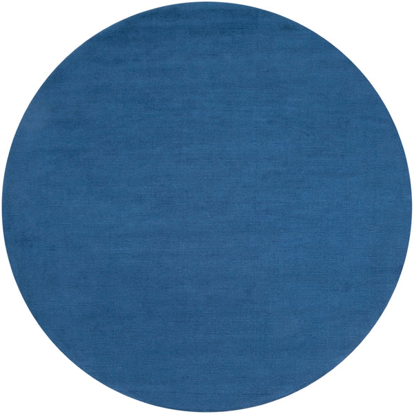 Mystique M-330 Modern Wool Rug M330-8RD Dark Blue 100% Wool 8' Round
