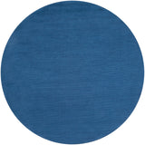 Mystique M-330 Modern Wool Rug M330-8RD Dark Blue 100% Wool 8' Round