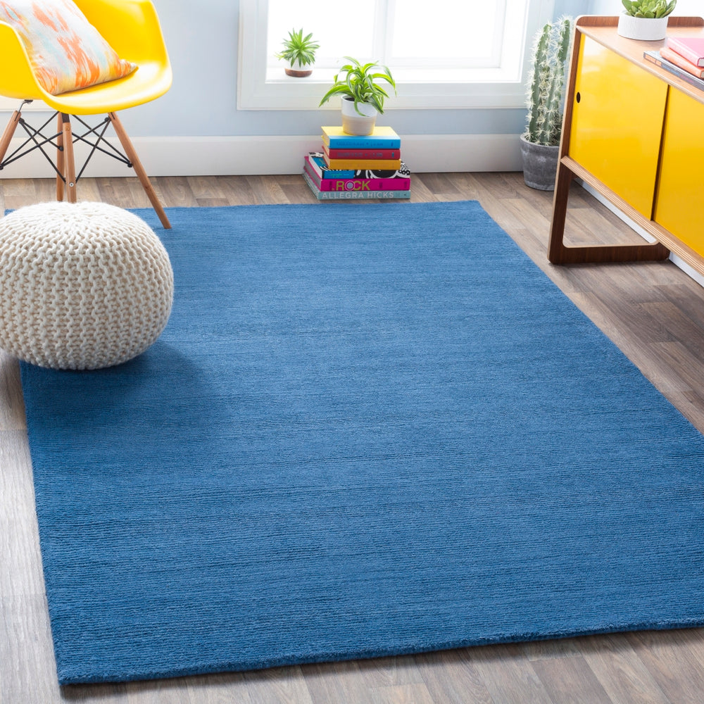 Mystique M-330 Modern Wool Rug M330-913 Dark Blue 100% Wool 9' x 13'