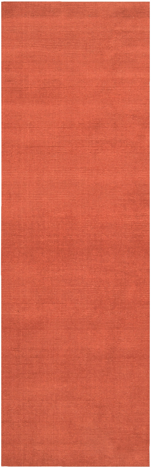 Mystique M-332 Modern Wool Rug M332-268 Burnt Orange 100% Wool 2'6" x 8'