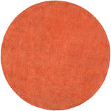 Mystique M-332 Modern Wool Rug M332-99RD Burnt Orange 100% Wool 9'9" Round
