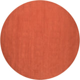 Mystique M-332 Modern Wool Rug M332-8RD Burnt Orange 100% Wool 8' Round
