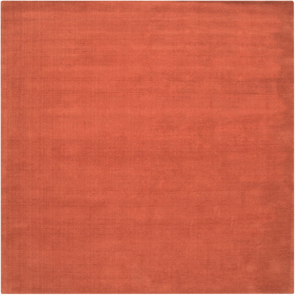 Mystique M-332 Modern Wool Rug M332-99SQ Burnt Orange 100% Wool 9'9" Square