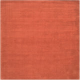 Mystique M-332 Modern Wool Rug M332-99SQ Burnt Orange 100% Wool 9'9" Square
