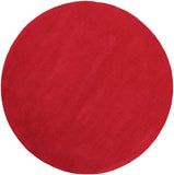 Mystique M-333 Modern Wool Rug M333-99RD Garnet 100% Wool 9'9" Round