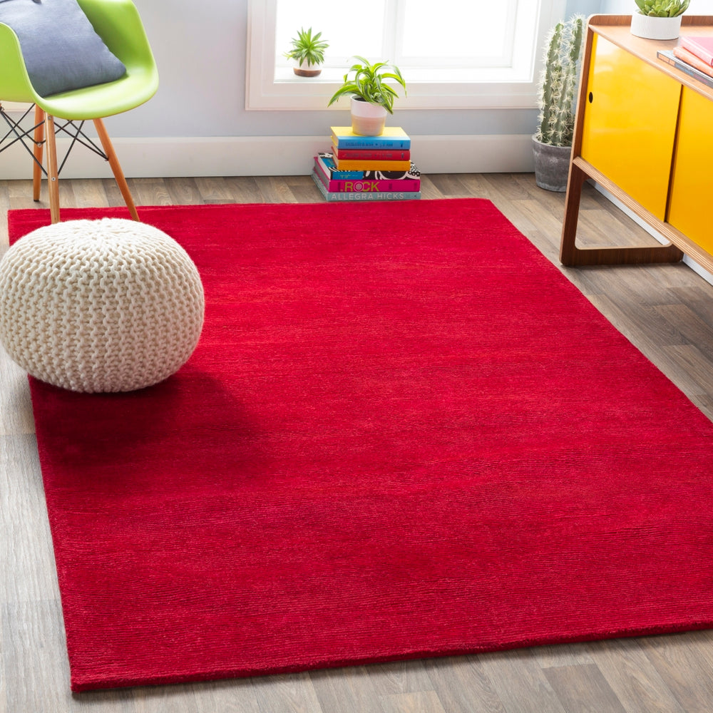 Mystique M-333 Modern Wool Rug M333-913 Garnet 100% Wool 9' x 13'