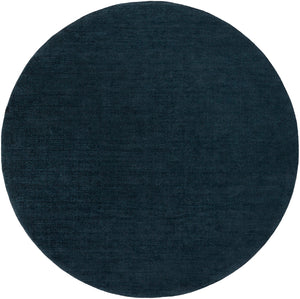 Mystique M-340 Modern Wool Rug M340-8RD Navy 100% Wool 8' Round