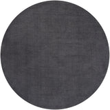 Mystique M-341 Modern Wool Rug M341-99RD Charcoal 100% Wool 9'9" Round