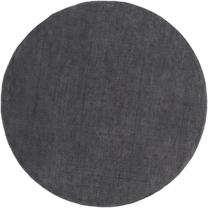 Mystique M-341 Modern Wool Rug M341-8RD Charcoal 100% Wool 8' Round