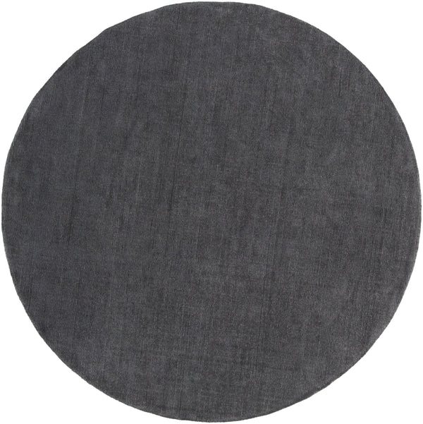 Mystique M-341 Modern Wool Rug M341-8RD Charcoal 100% Wool 8' Round
