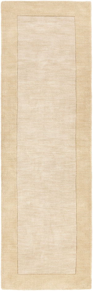 Mystique M-344 Modern Wool Rug M344-268 Khaki 100% Wool 2'6" x 8'