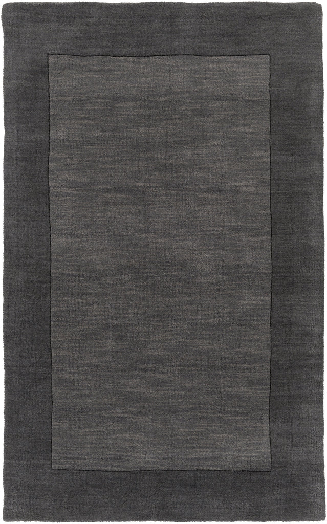 Mystique M-347 Modern Wool Rug M347-913 Charcoal, Black 100% Wool 9' x 13'