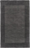 Mystique M-347 Modern Wool Rug M347-913 Charcoal, Black 100% Wool 9' x 13'