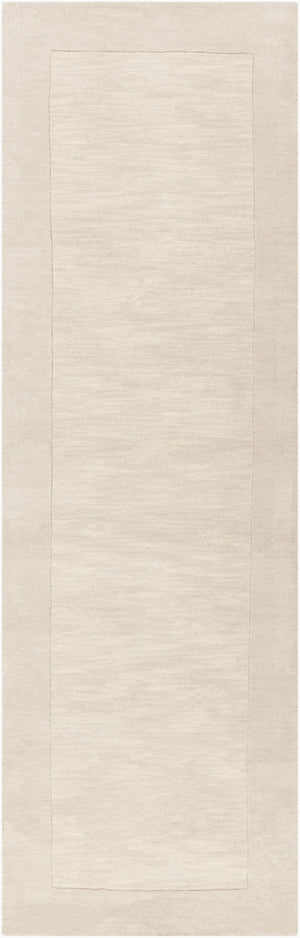 Mystique M-348 Modern Wool Rug M348-268 Cream, Khaki 100% Wool 2'6" x 8'
