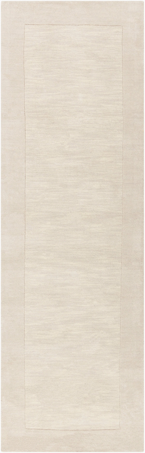 Mystique M-348 Modern Wool Rug M348-268 Cream, Khaki 100% Wool 2'6" x 8'