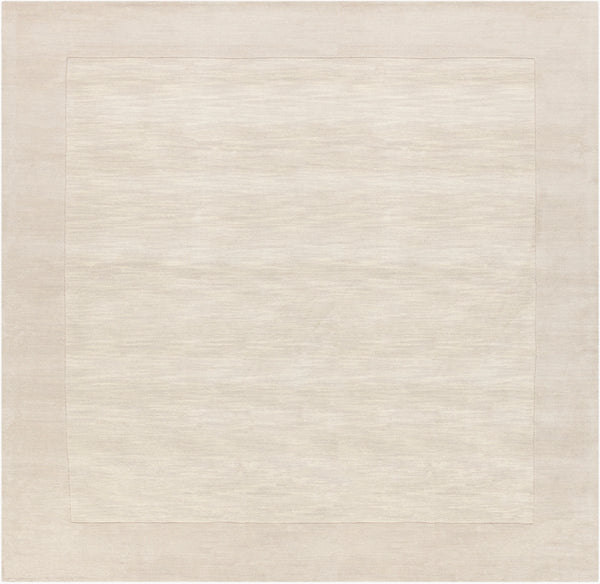 Mystique M-348 Modern Wool Rug M348-99SQ Cream, Khaki 100% Wool 9'9" Square