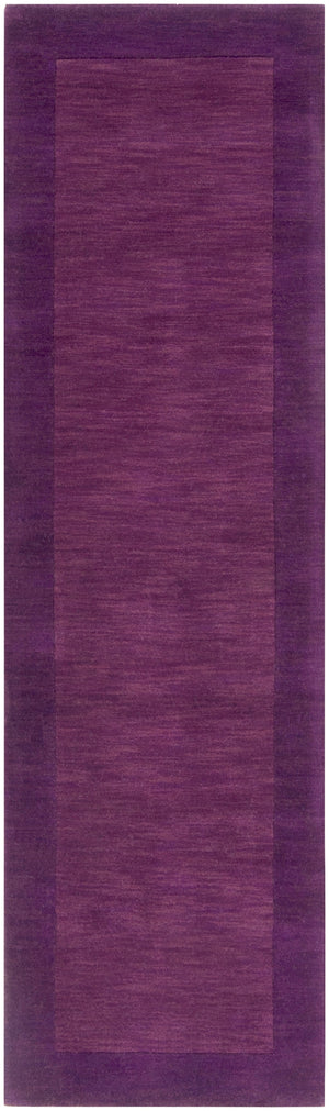 Mystique M-349 Modern Wool Rug M349-268 Violet, Dark Purple 100% Wool 2'6" x 8'