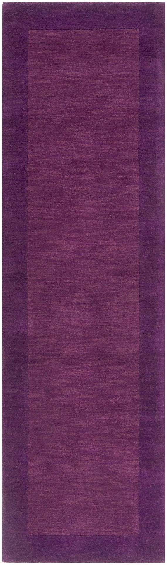 Mystique M-349 Modern Wool Rug M349-268 Violet, Dark Purple 100% Wool 2'6" x 8'