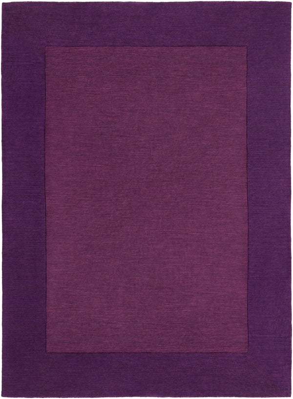 Mystique M-349 Modern Wool Rug M349-811 Violet, Dark Purple 100% Wool 8' x 11'