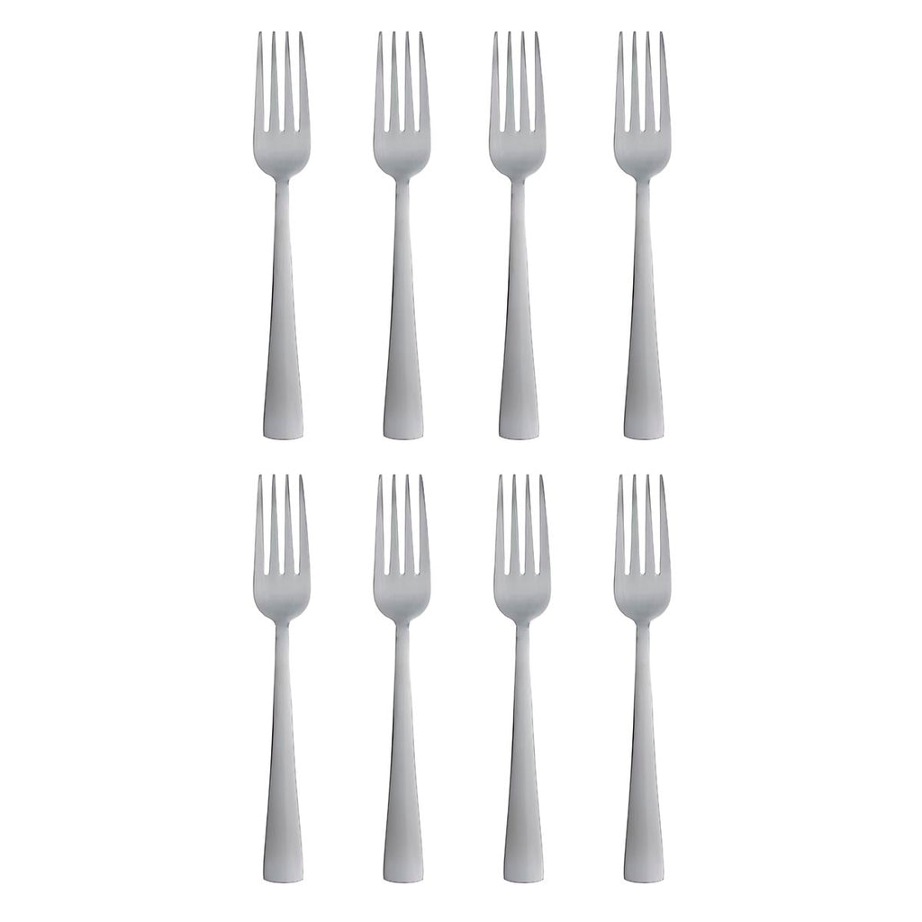 Zinc Everyday Flatware Dinner Forks, Set of 16