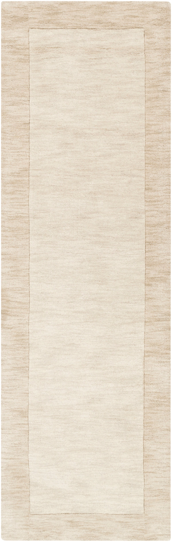 Mystique M-5324 Modern Wool Rug M5324-268 Butter, Cream 100% Wool 2'6" x 8'
