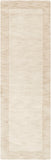 Mystique M-5324 Modern Wool Rug M5324-268 Butter, Cream 100% Wool 2'6" x 8'