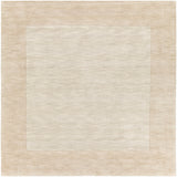 Mystique M-5324 Modern Wool Rug M5324-99SQ Butter, Cream 100% Wool 9'9" Square