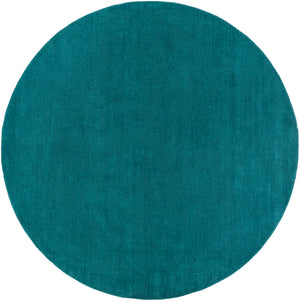 Mystique M-5330 Modern Wool Rug M5330-99RD Teal 100% Wool 9'9" Round